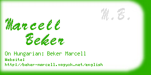 marcell beker business card